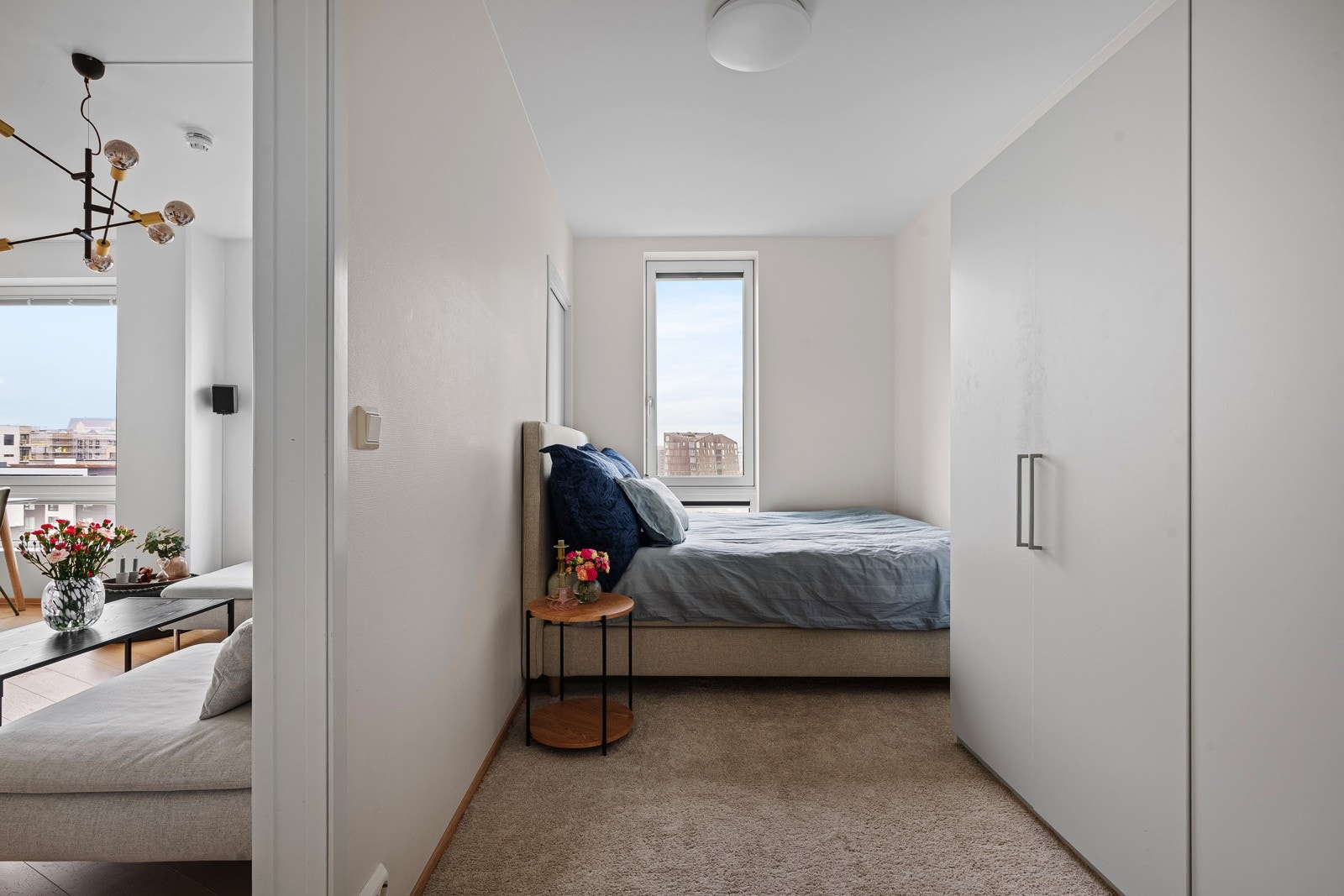 Soverommet er av god størrelse med plass til ønsket seng og innredning. Galleribilde