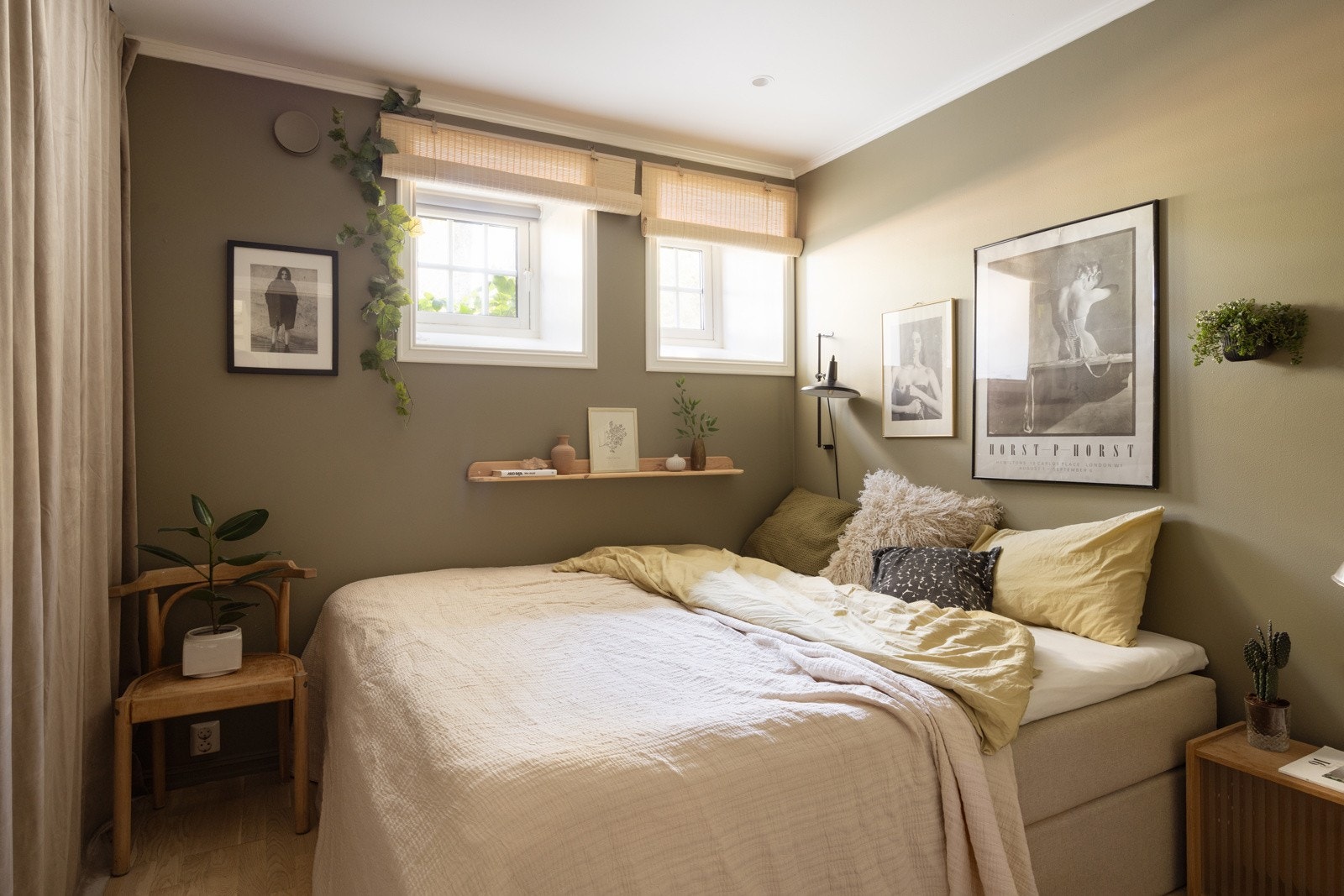 Det tredje soverommet er innredet som et lunt og koselig hovedsoverom. Galleribilde