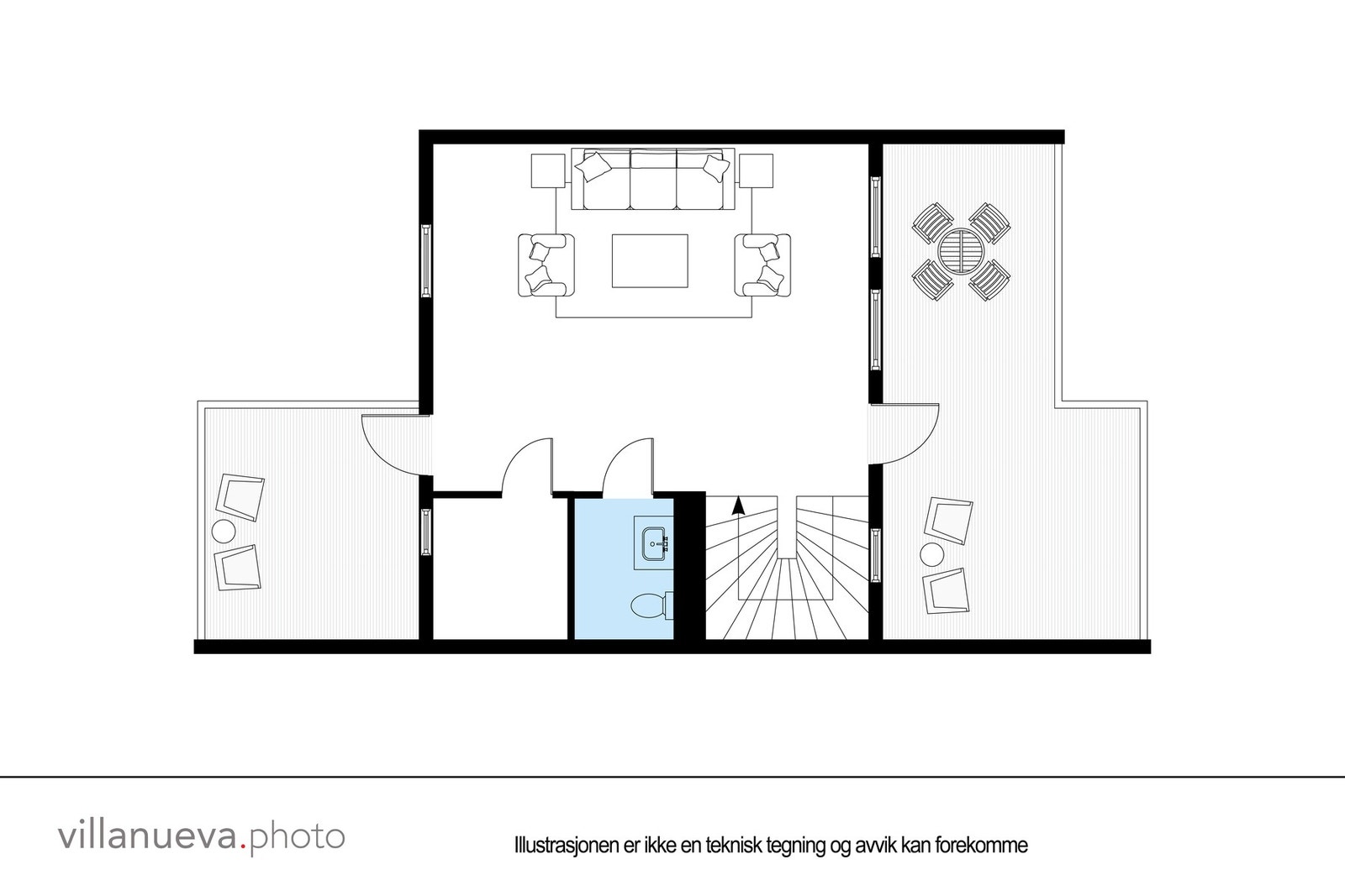 Plantegning 3. etasje. Galleribilde