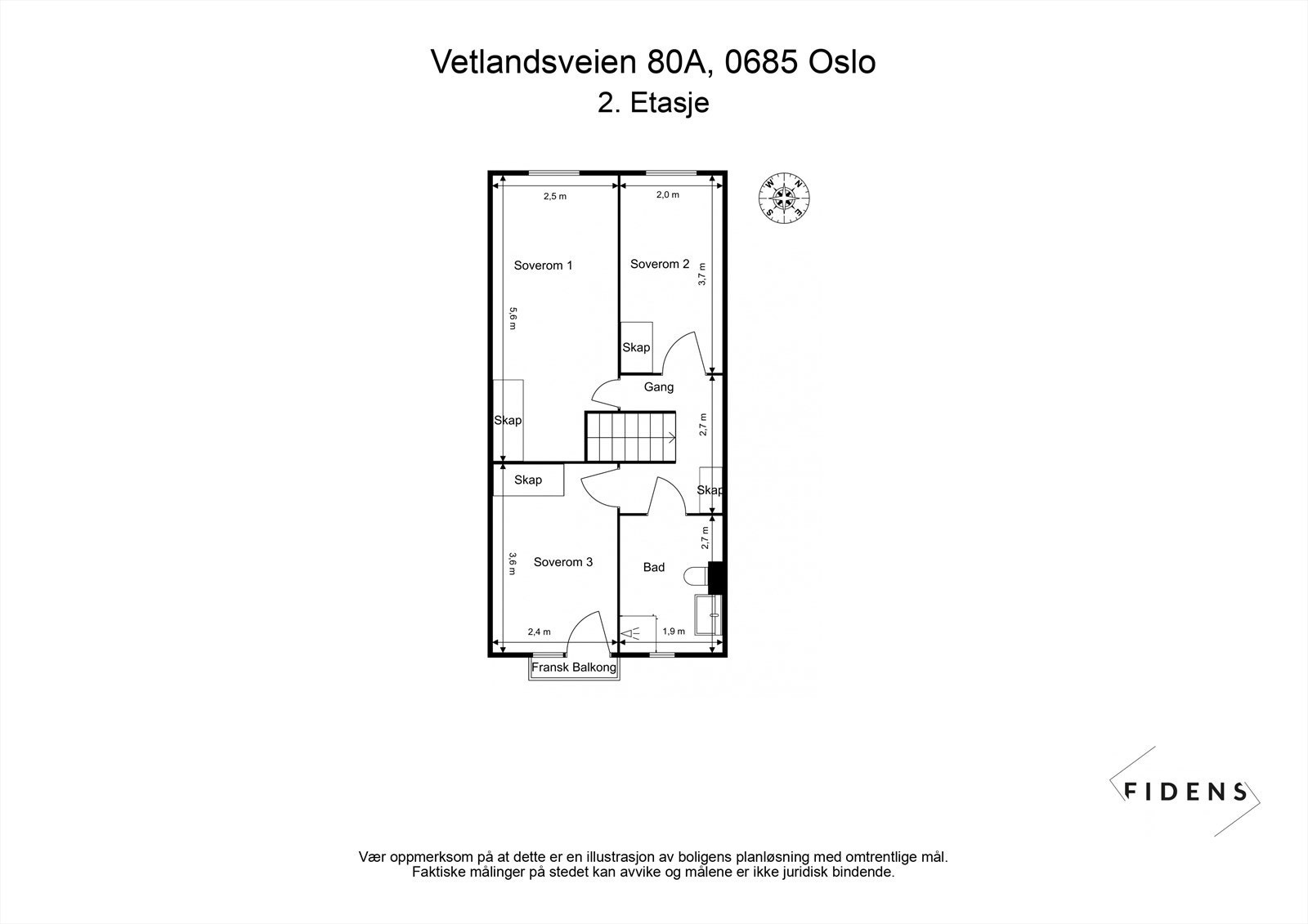 - Planløsning 2.etasje - Galleribilde
