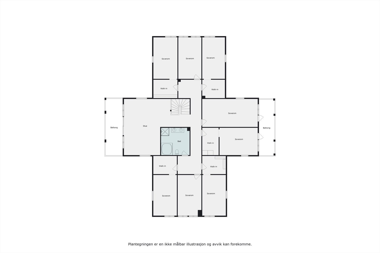 Plantegning andre etasje Galleribilde