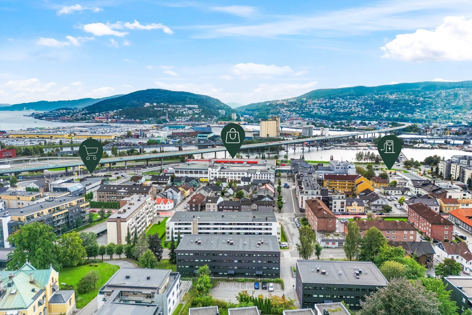 Kort gangavstand til kjøpesenter og matbutikk Galleribilde