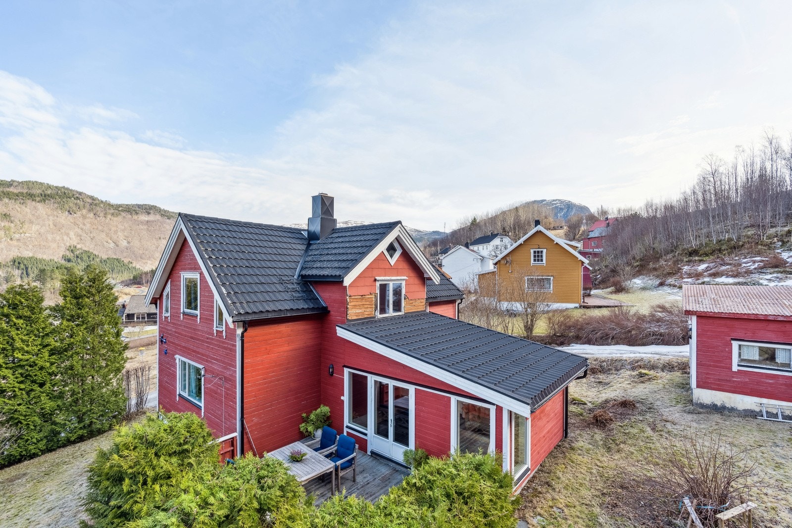 Vinterhagen ble bygget på boligen i 2014. Galleribilde