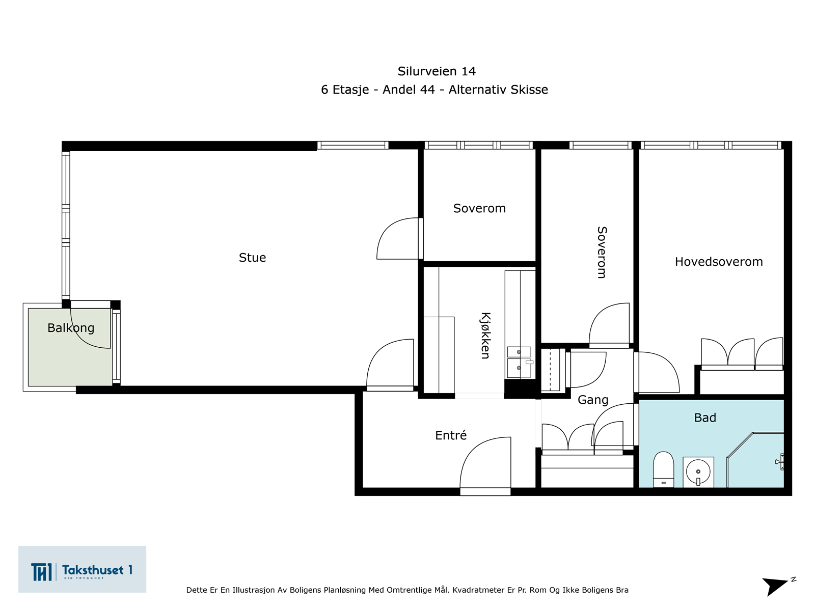 Alternativ planløsning Galleribilde