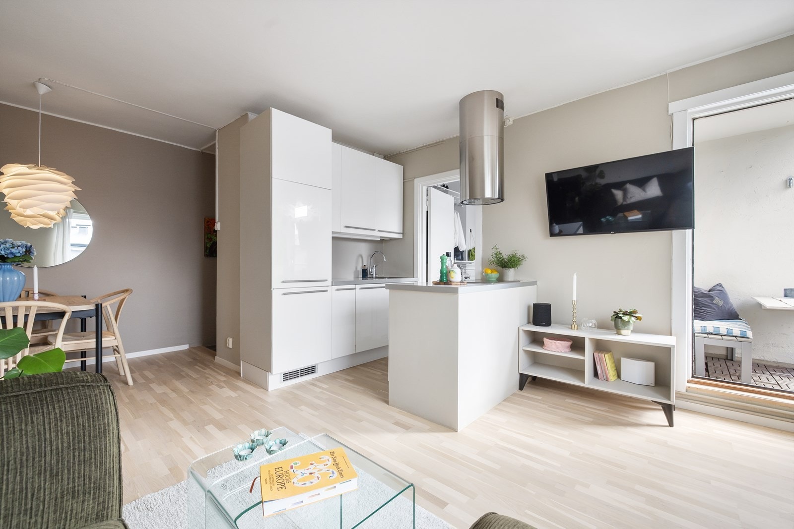 I leiligheten er hver kvadratmeter godt utnyttet. Galleribilde