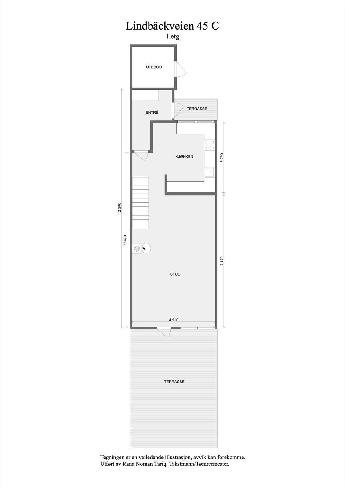 Plantegning 1. etasje Galleribilde