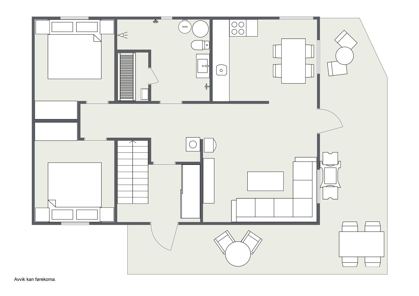 Planteikning 1. etasje. Galleribilde