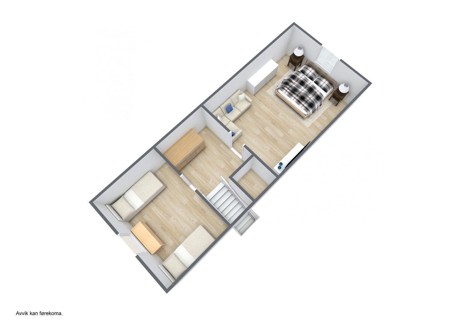 Planteikning 3D - loft. Galleribilde