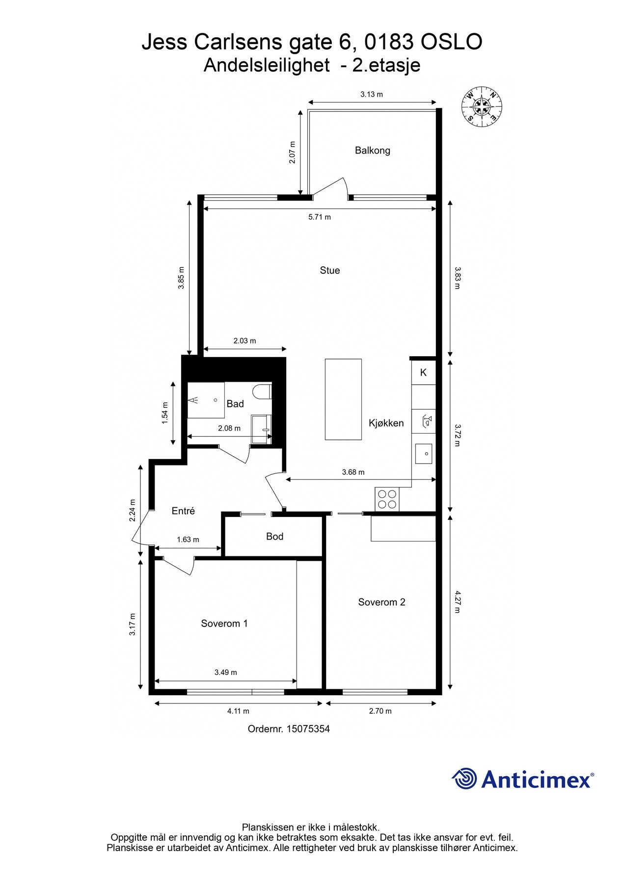 Dagens planløsning. Galleribilde