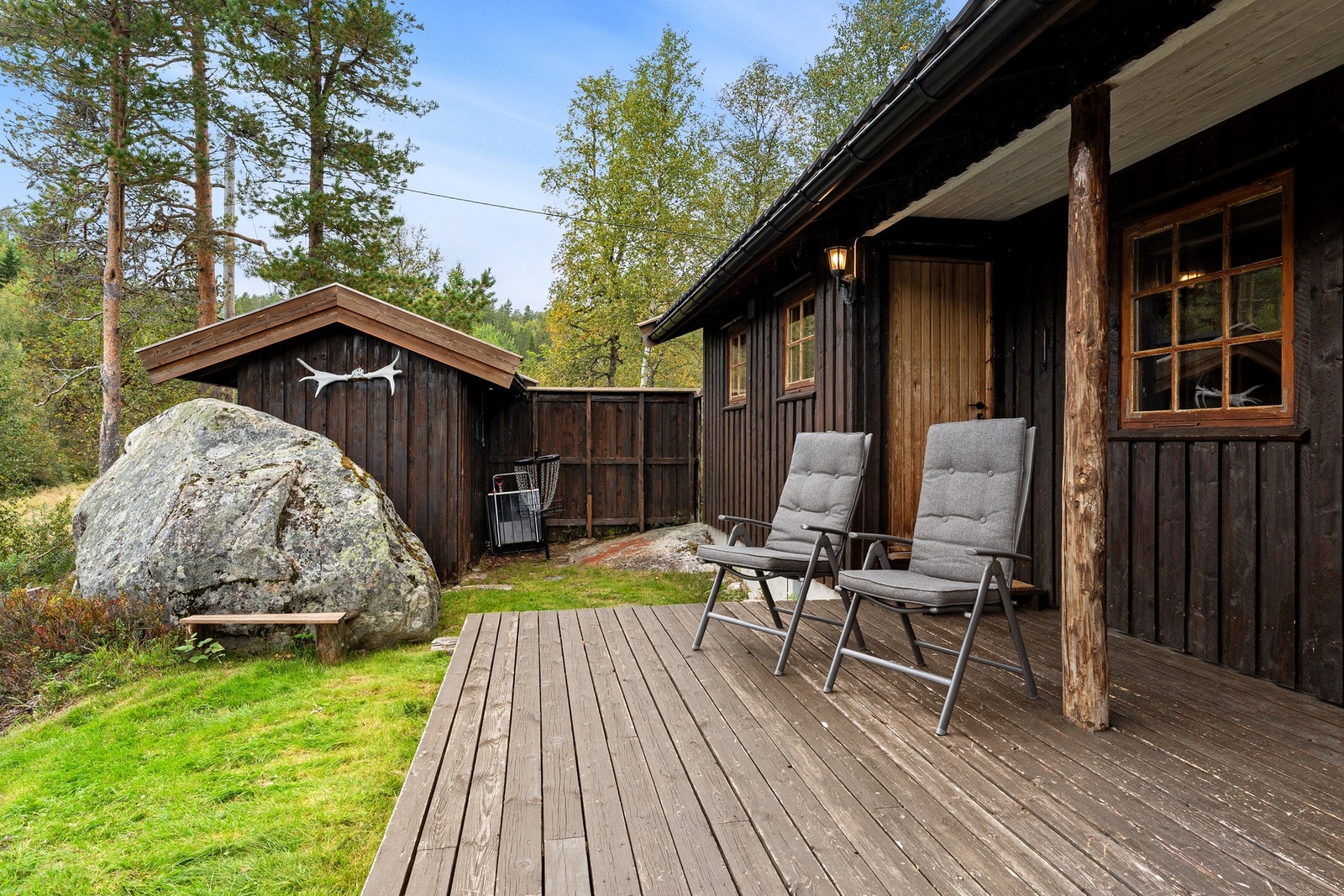 Tidligere utedo er brukt som bod Galleribilde