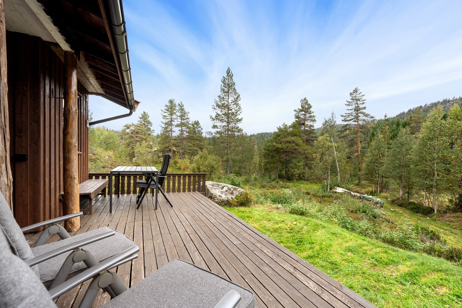 Skiløype og turterreng like ved eiendommen Galleribilde