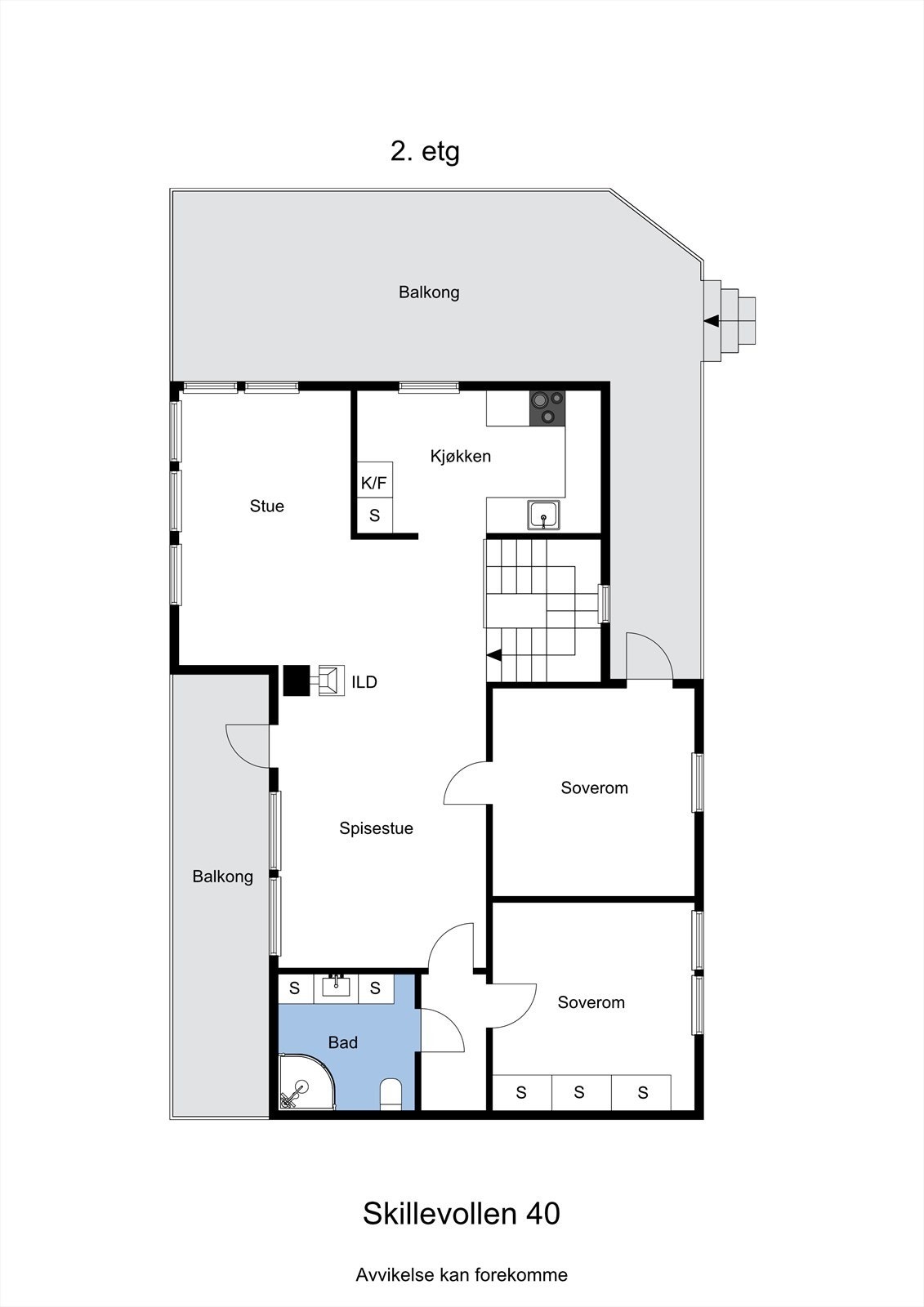 Planskisse av 1.etasje. Galleribilde