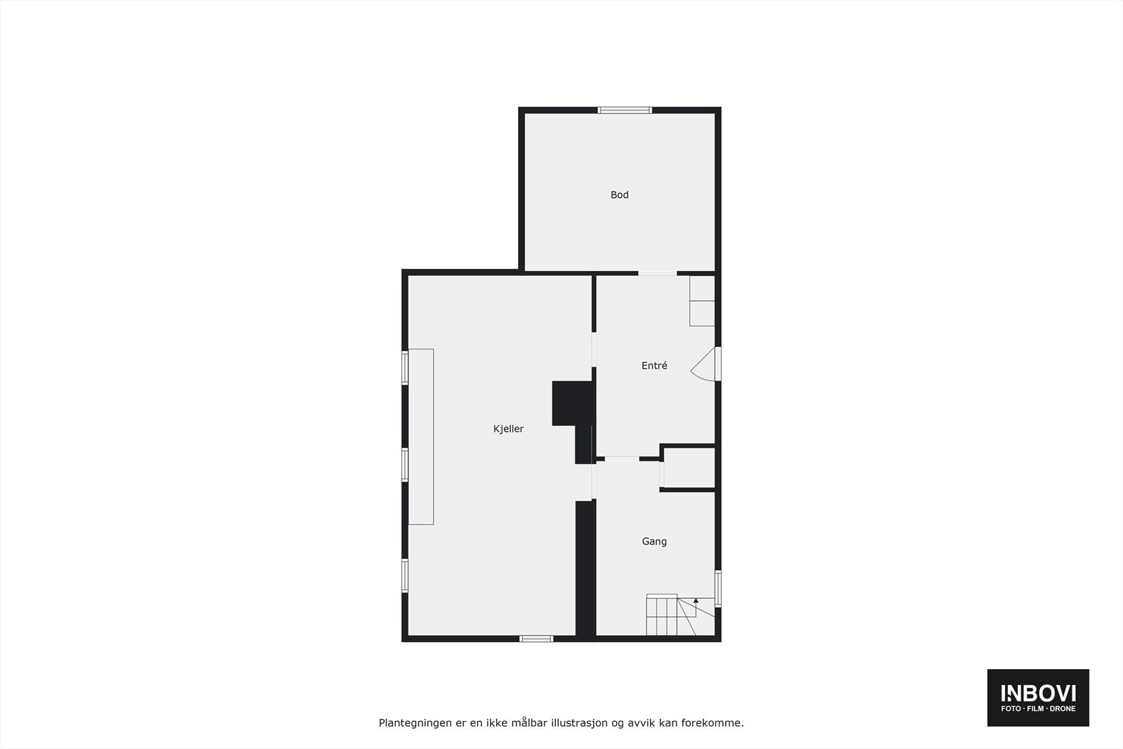 Plantegning kjeller Galleribilde