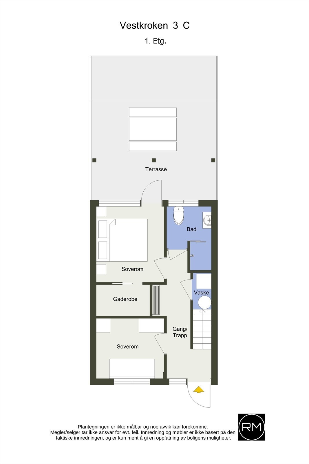 Plantegning 1. etasje Galleribilde