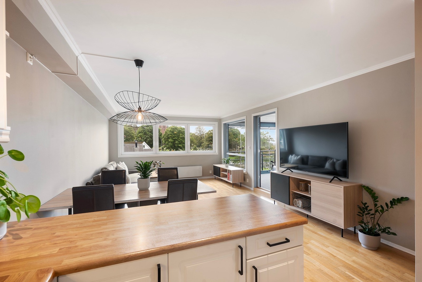 Stuen lar seg lett innrede Galleribilde