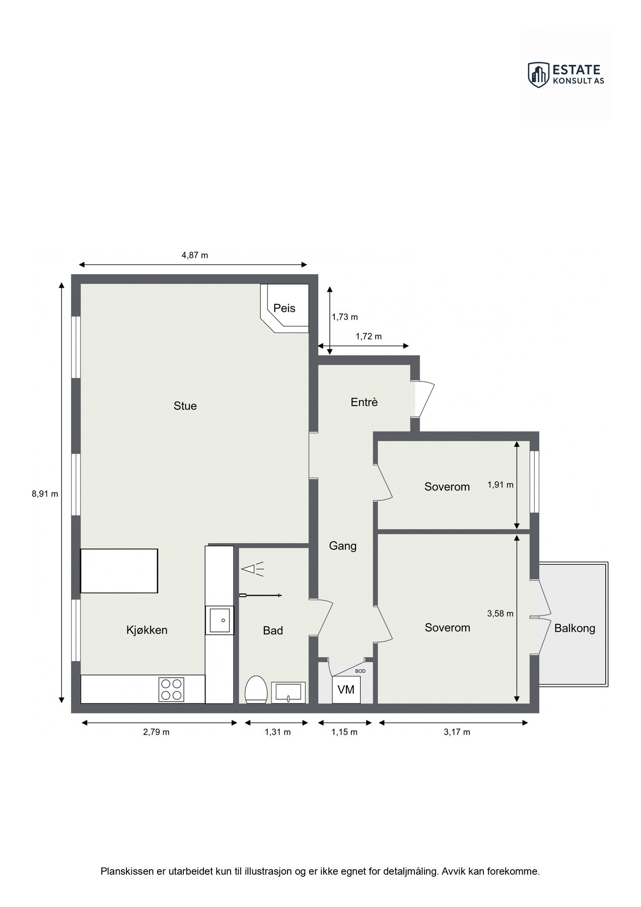 Dagens planløsning. Galleribilde