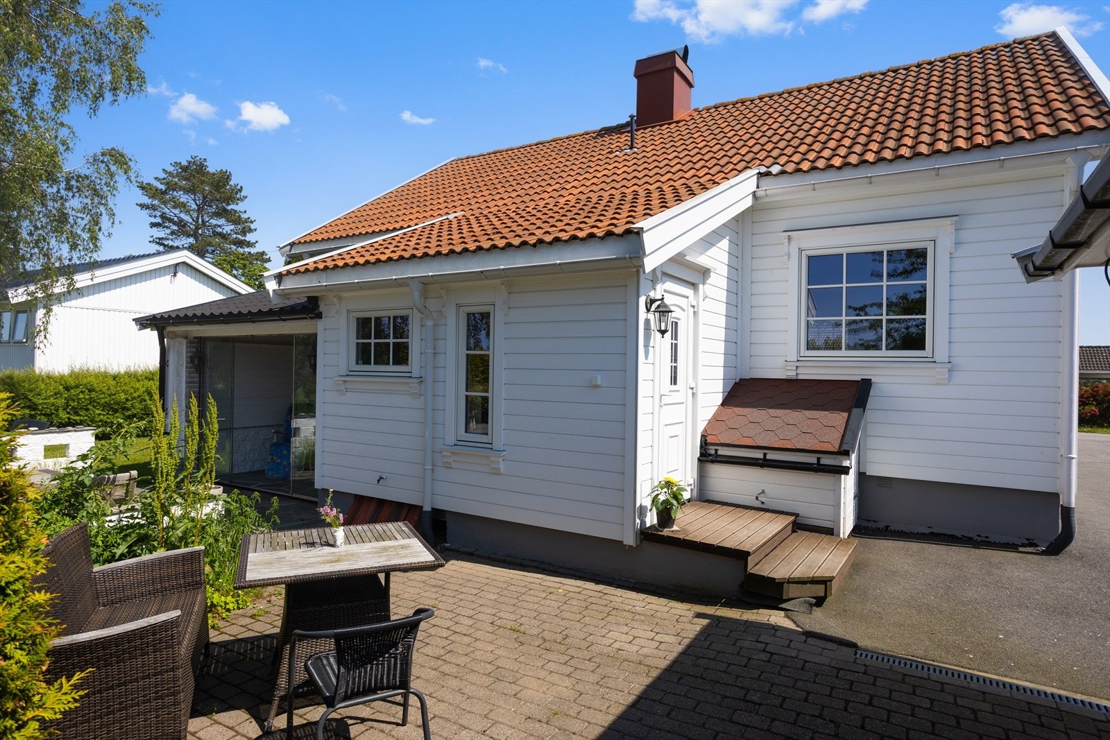 Taket ble lagt om i 2011 med nye lekter og taksten. Galleribilde