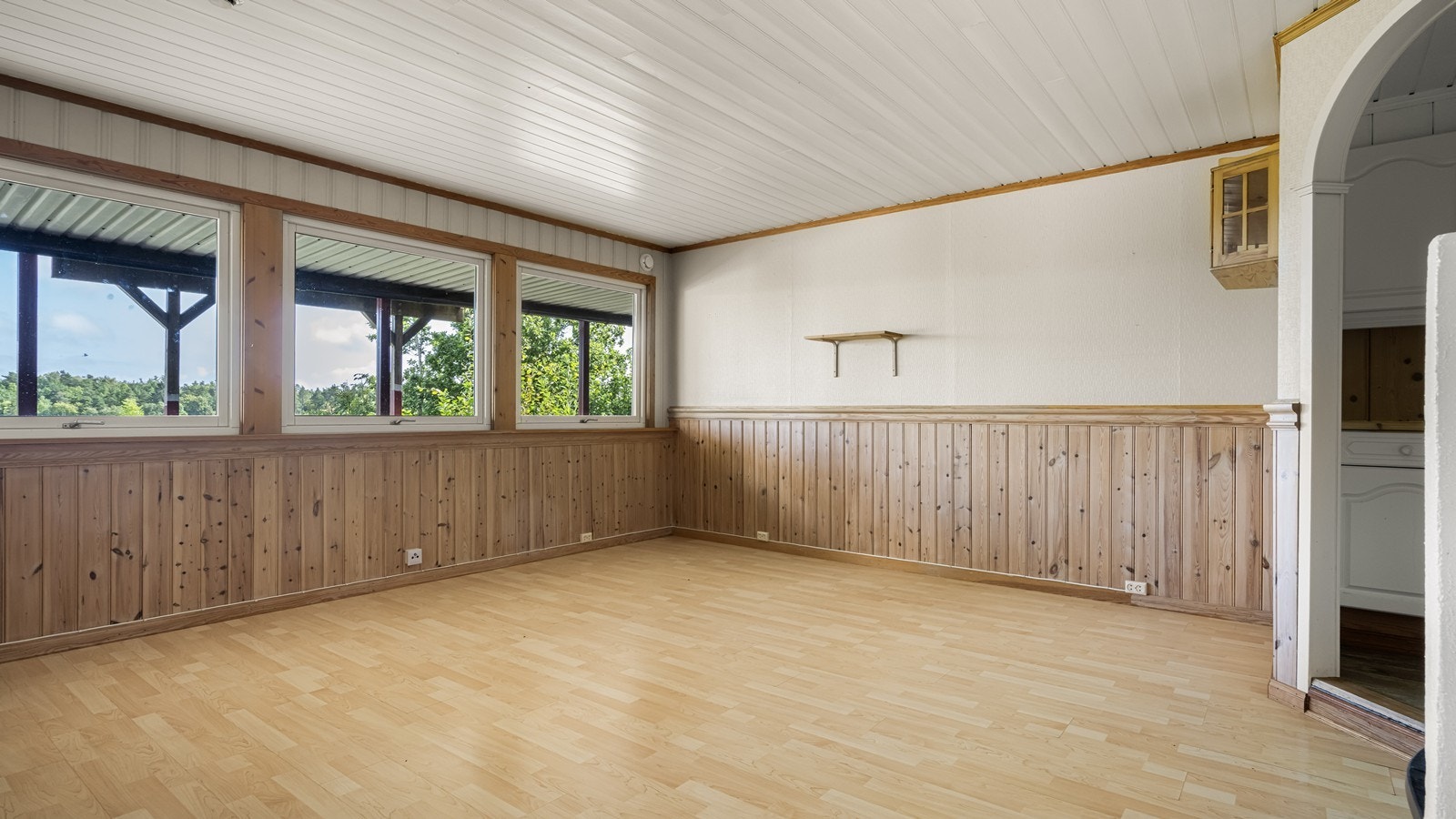 Leiligheten har en romslig stue Galleribilde