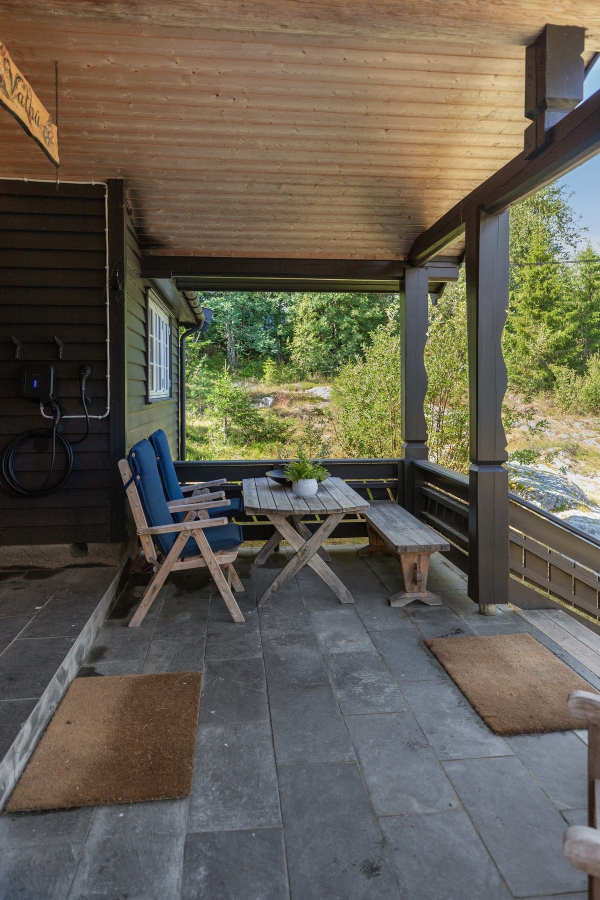 Hytta har elbillader montert i 2024 Galleribilde