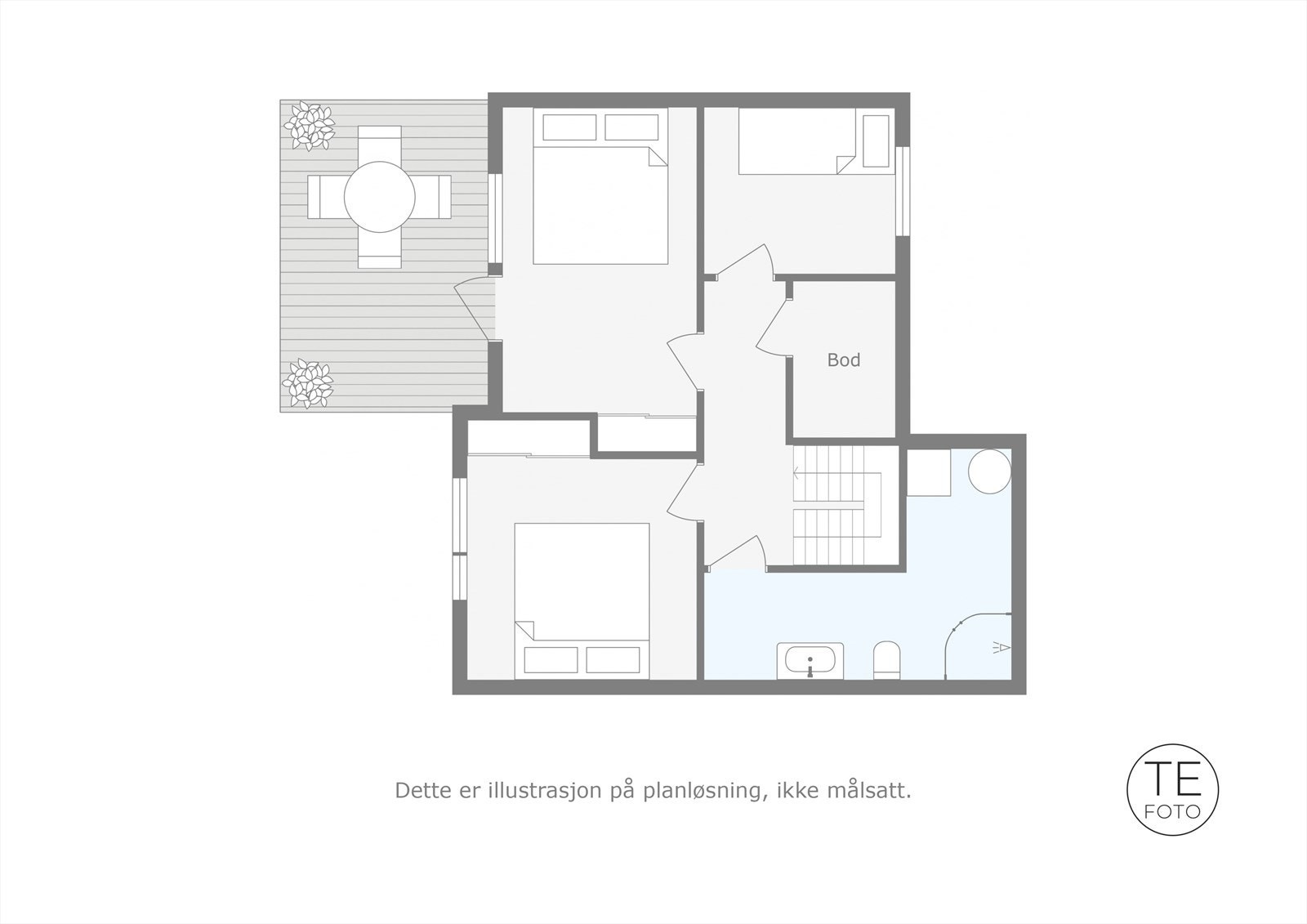 Plantegning underetasje. Galleribilde