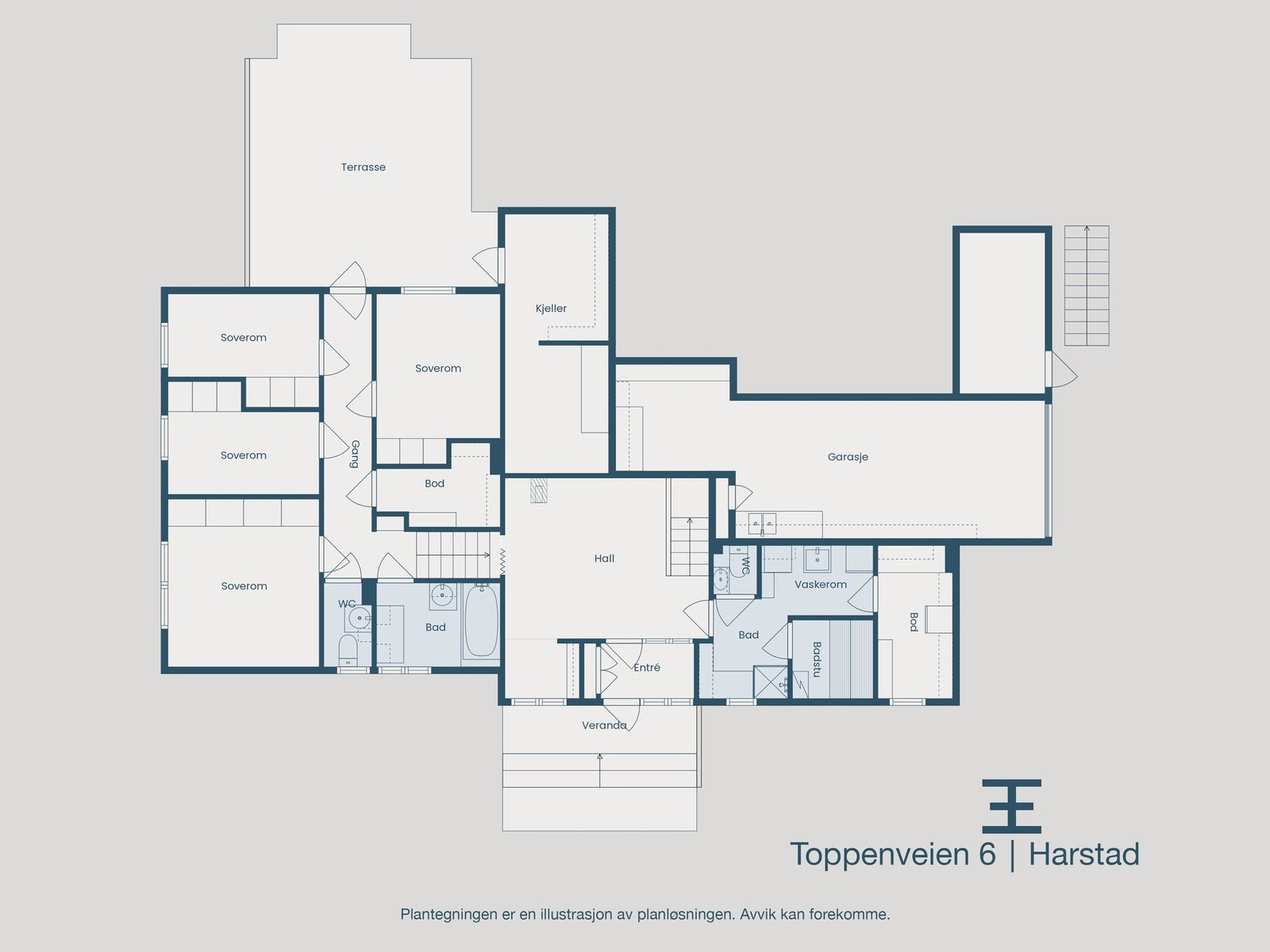 Plantegning Galleribilde