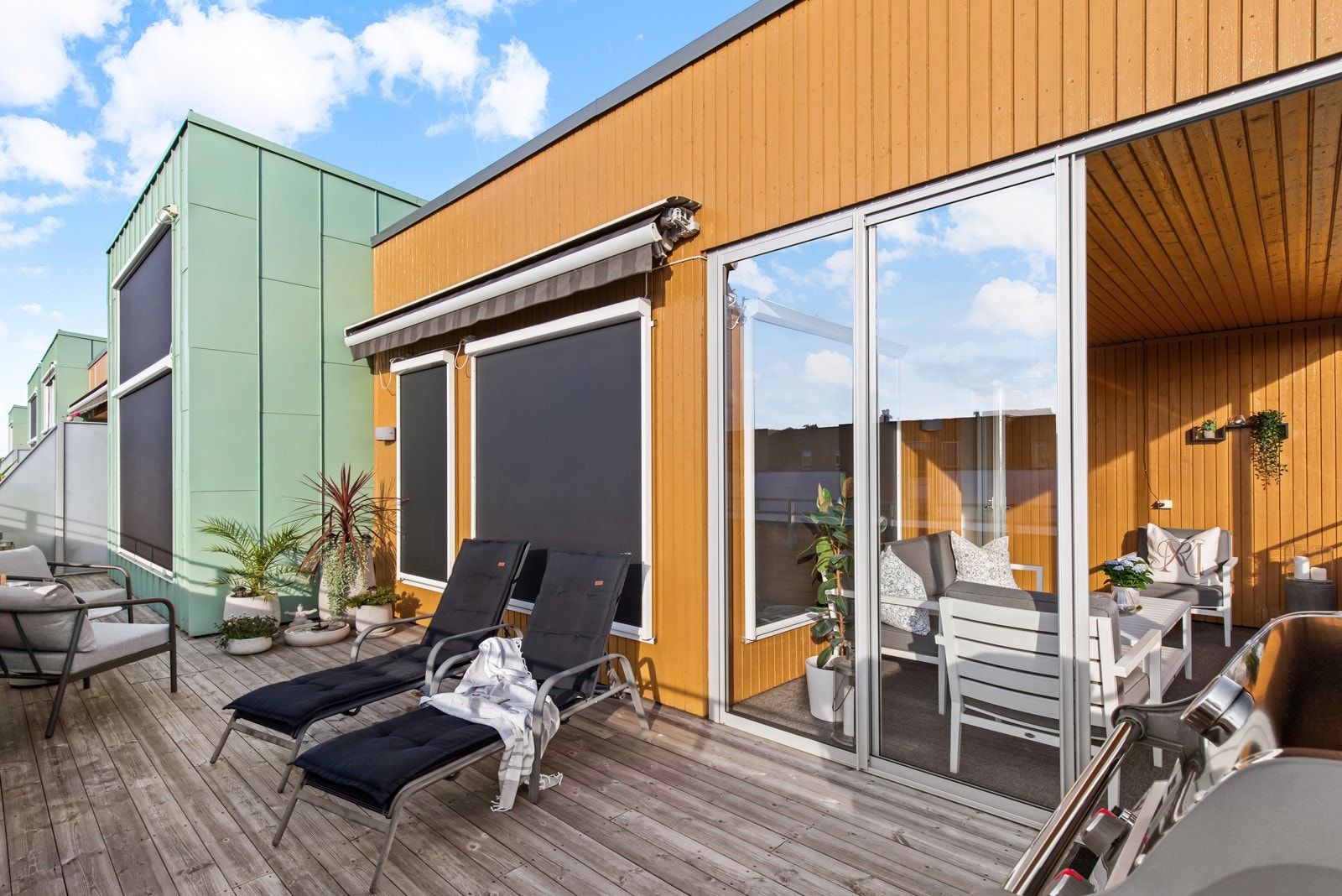 Den største balkongen er på hele 29 kvm. Galleribilde