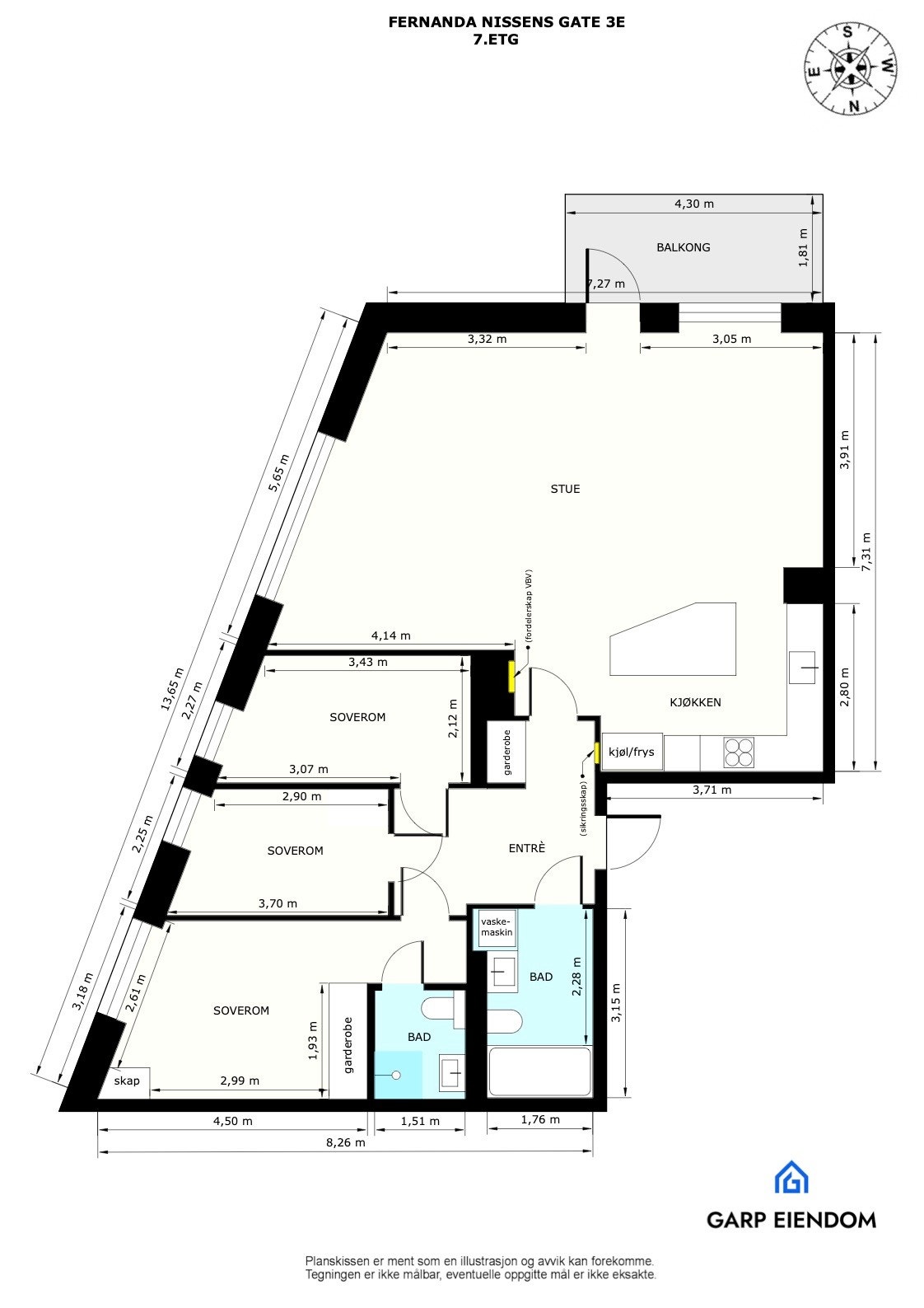 Plantegning Galleribilde