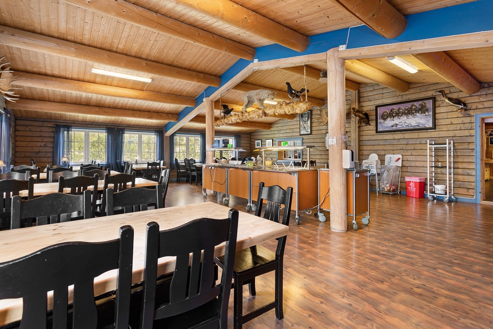 Koselig atmosfære i Sohlbergstua. Galleribilde