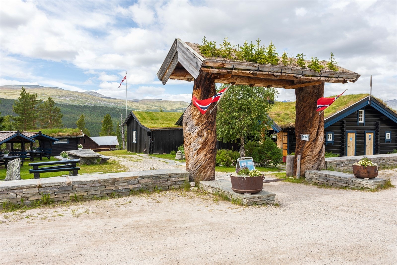 Flott portal inn til kafeområdet. Galleribilde