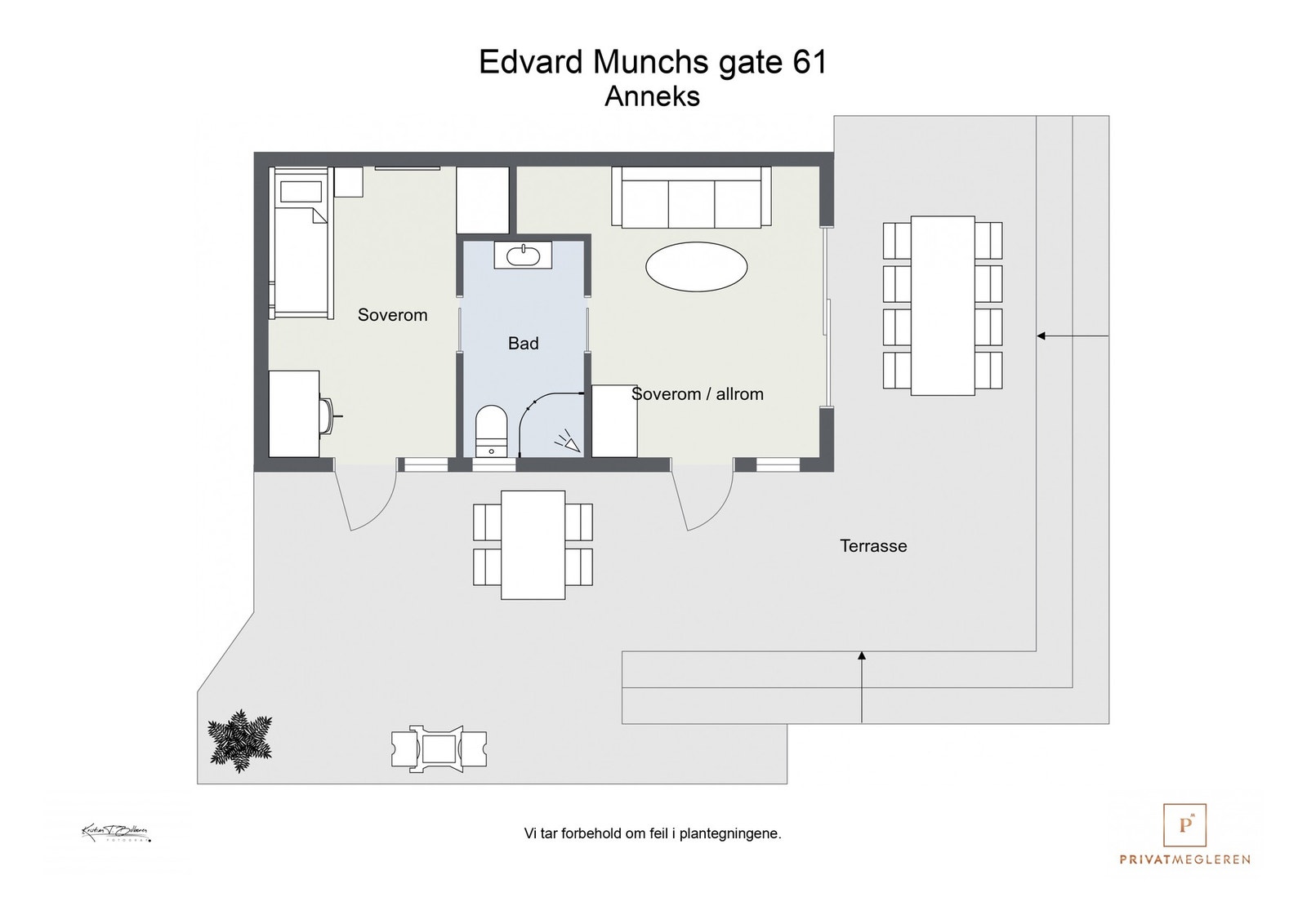 Plantegning anneks Galleribilde