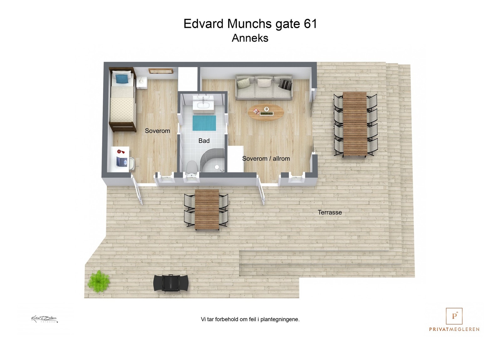 Plantegning anneks Galleribilde