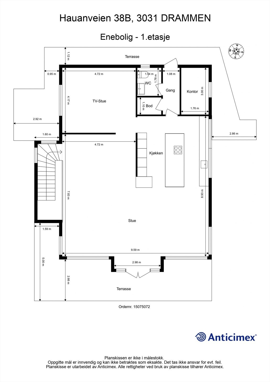 Plantegning - 1. etasje Galleribilde