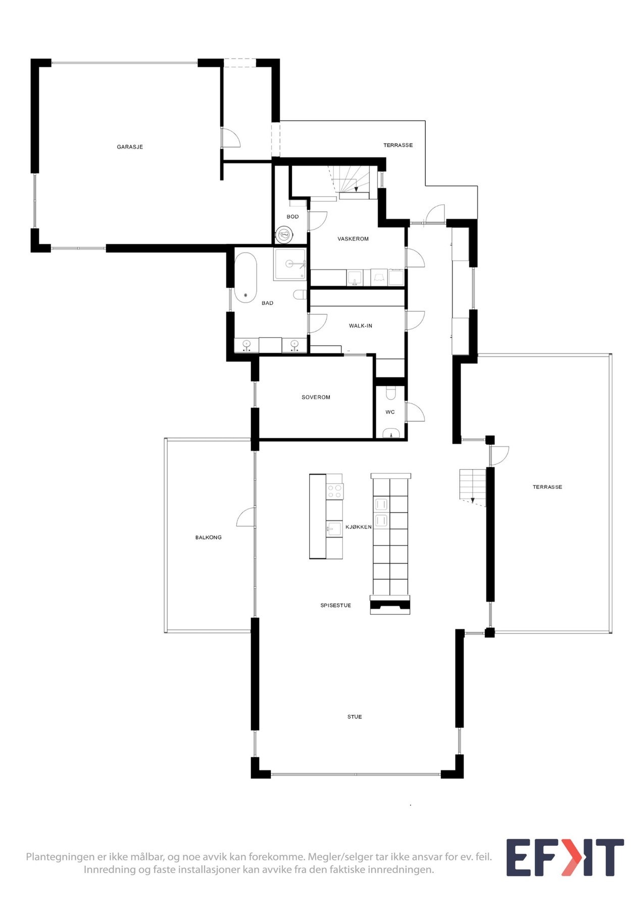 Planskisse - 1.etasje Galleribilde
