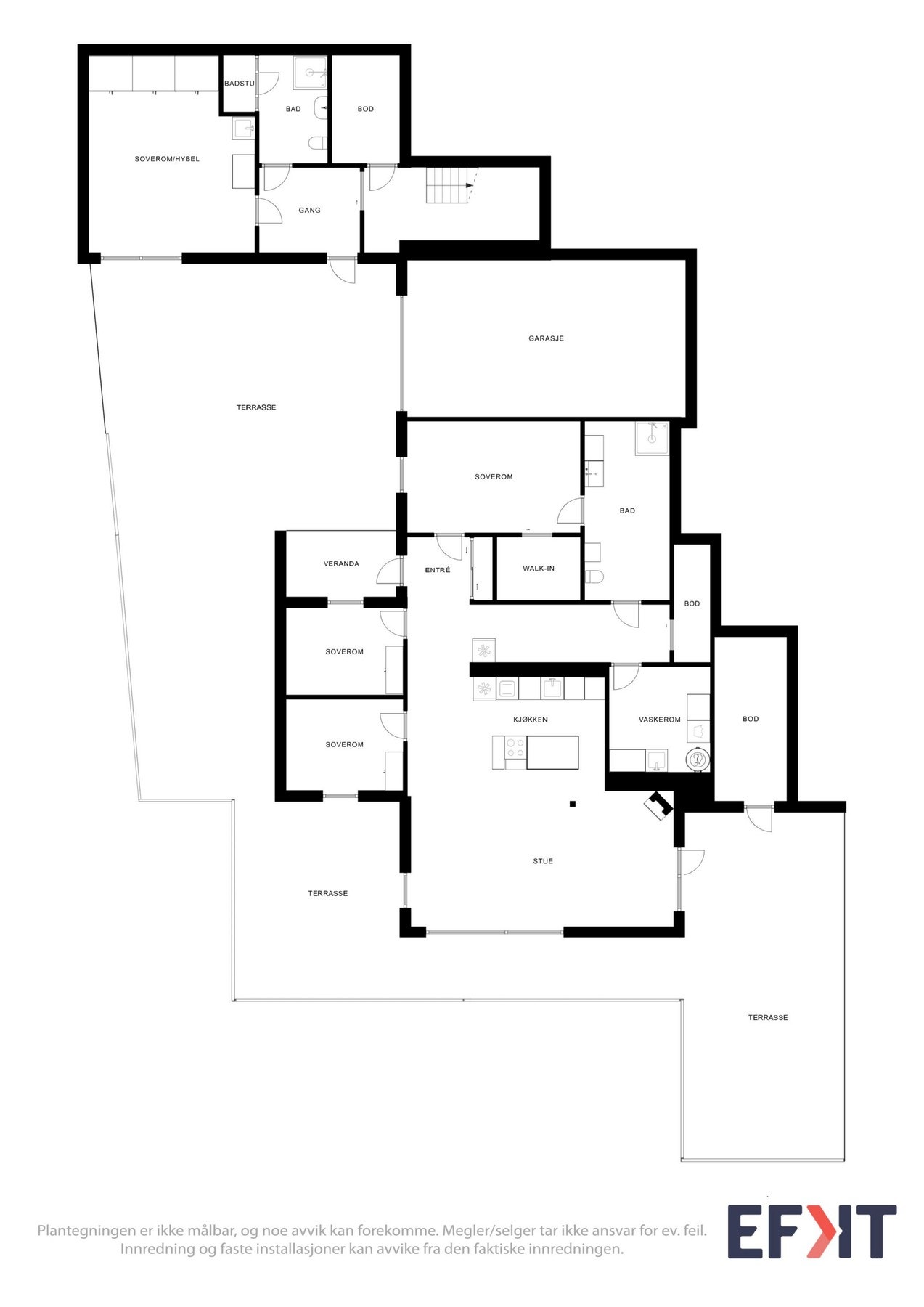 Planskisse - underetasje Galleribilde