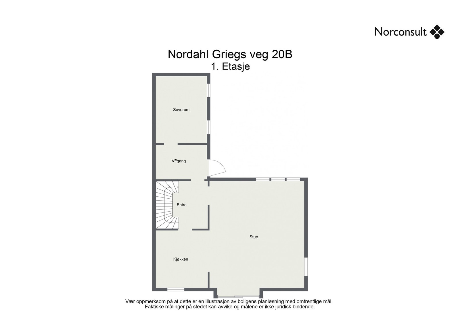 Planskisse - 1.etasje Galleribilde