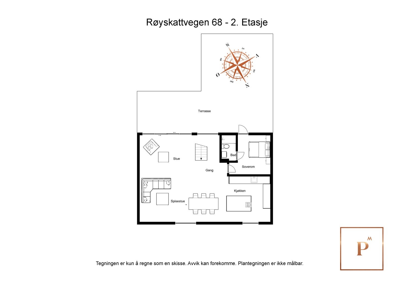 Plantegning 2.etg. Galleribilde