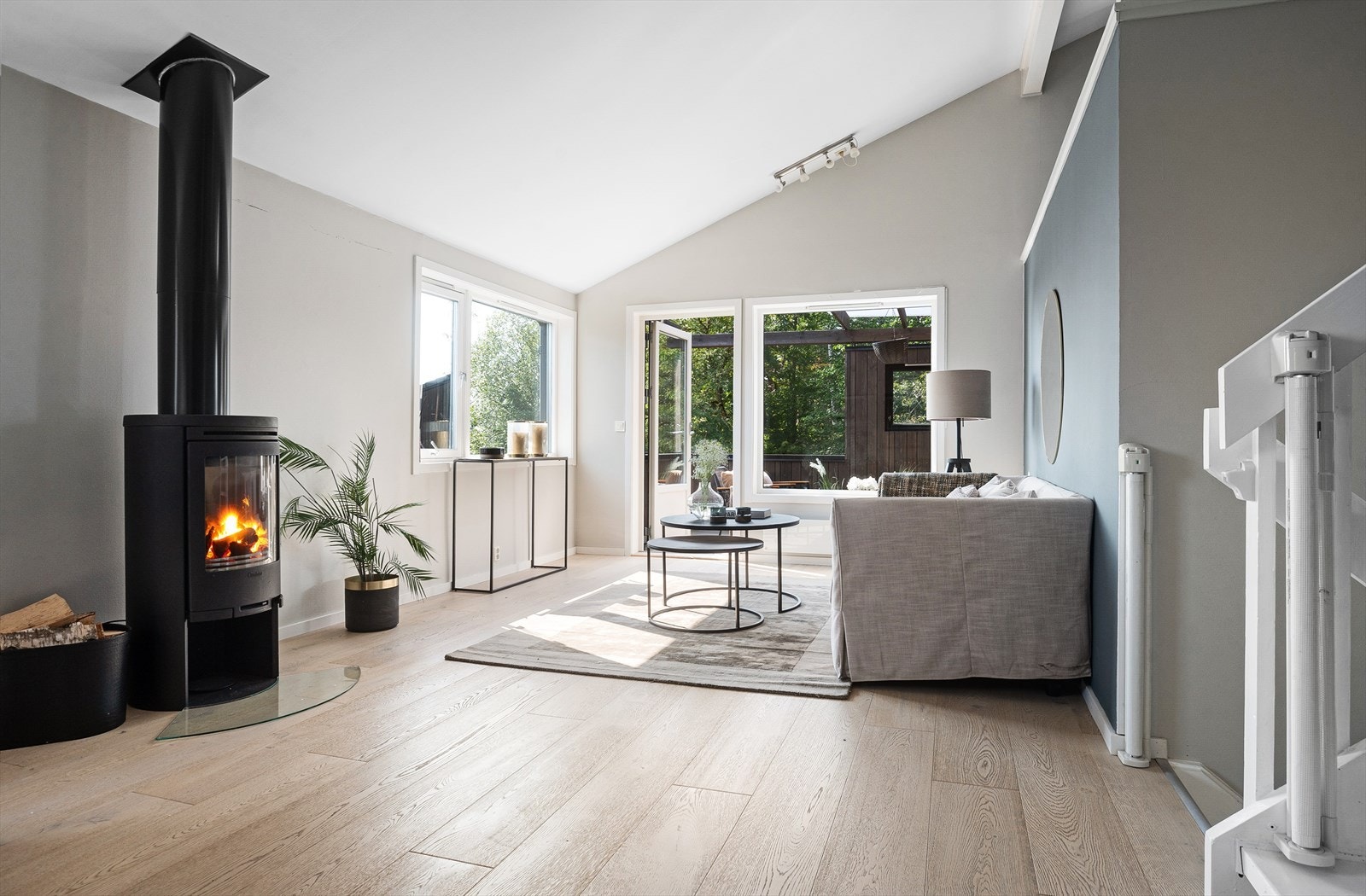 Peis som gir både varme og en koselig atmosfære. Galleribilde