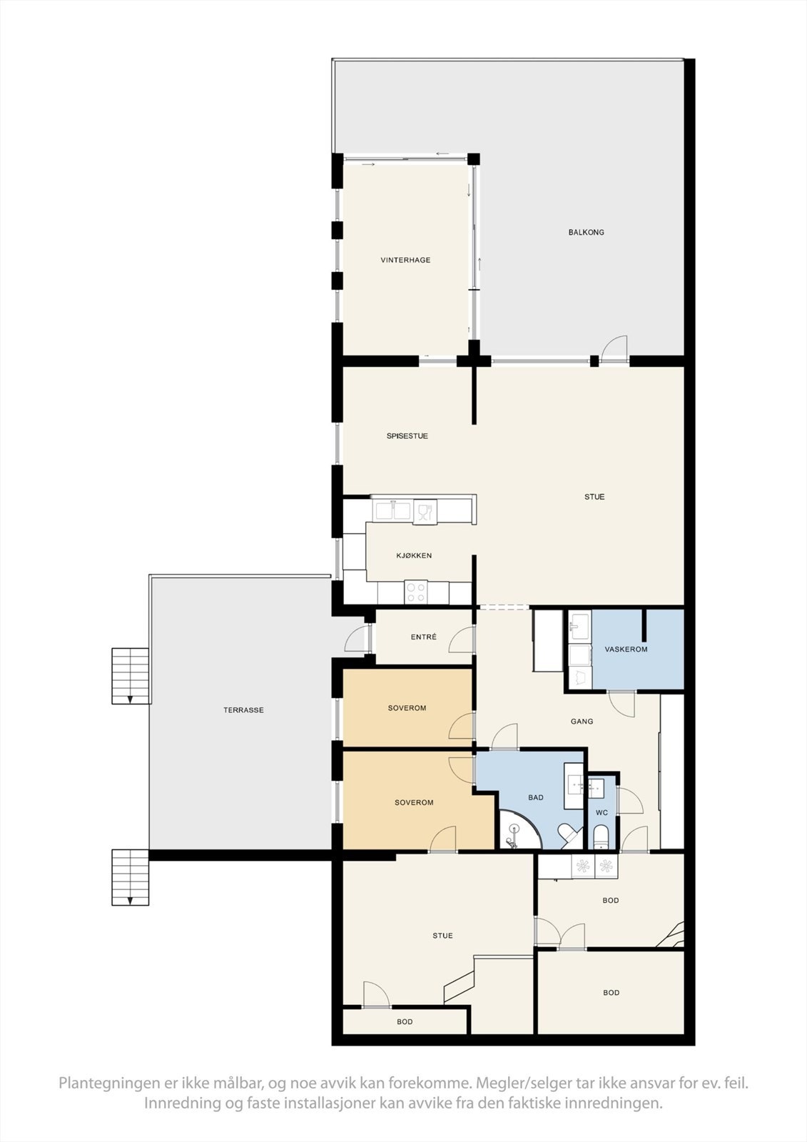 Plantegning av leiligheten. Galleribilde