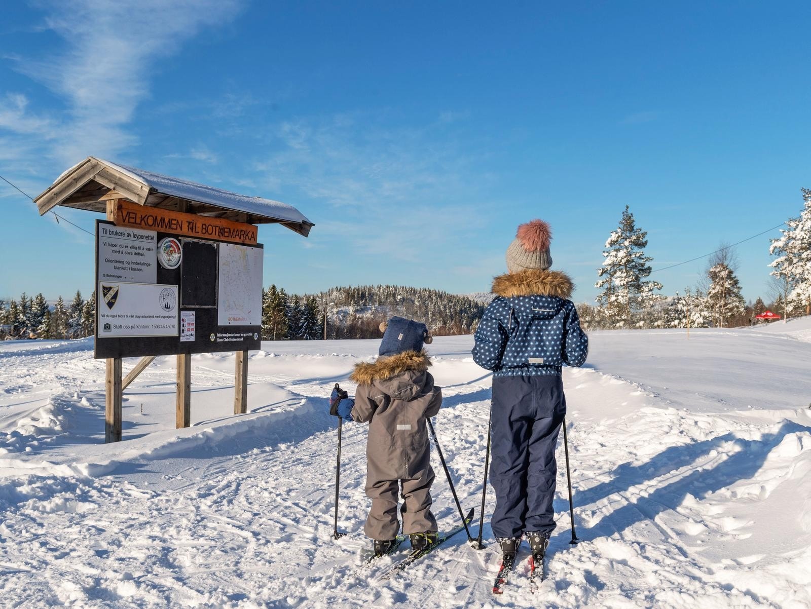 Botnemarka befinner seg ikke langt unna leiligheten. Her har man et stort utvalg av sti- og løypenett med preparerte langrennsløyper så fort snøen legger seg. Galleribilde