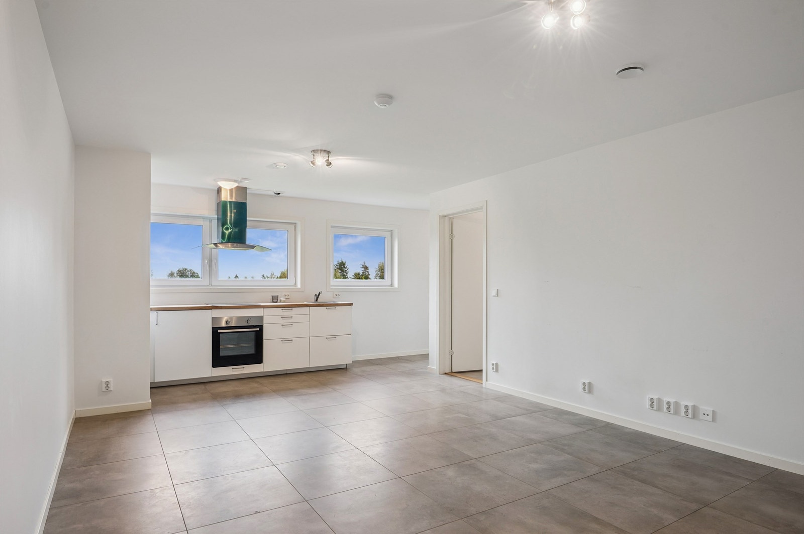 Stue og kjøkken i hybelleiligheten Galleribilde