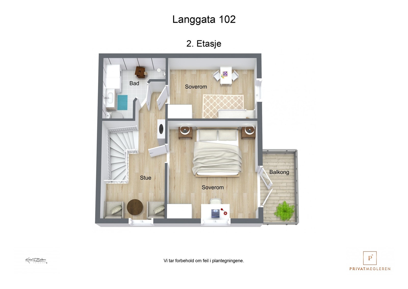 Plantegning 2. etasje Galleribilde