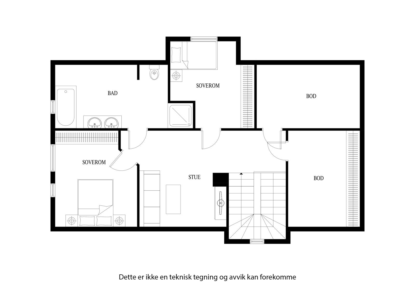 Plantegning 2. etg Galleribilde