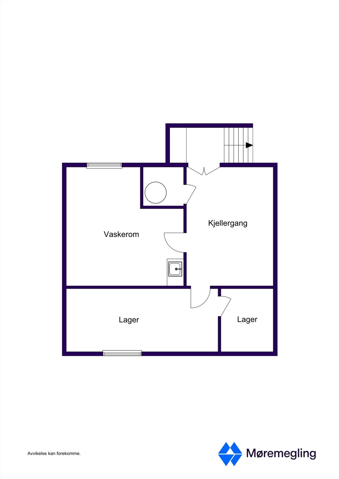 Plantegning kjeller - 2D Galleribilde