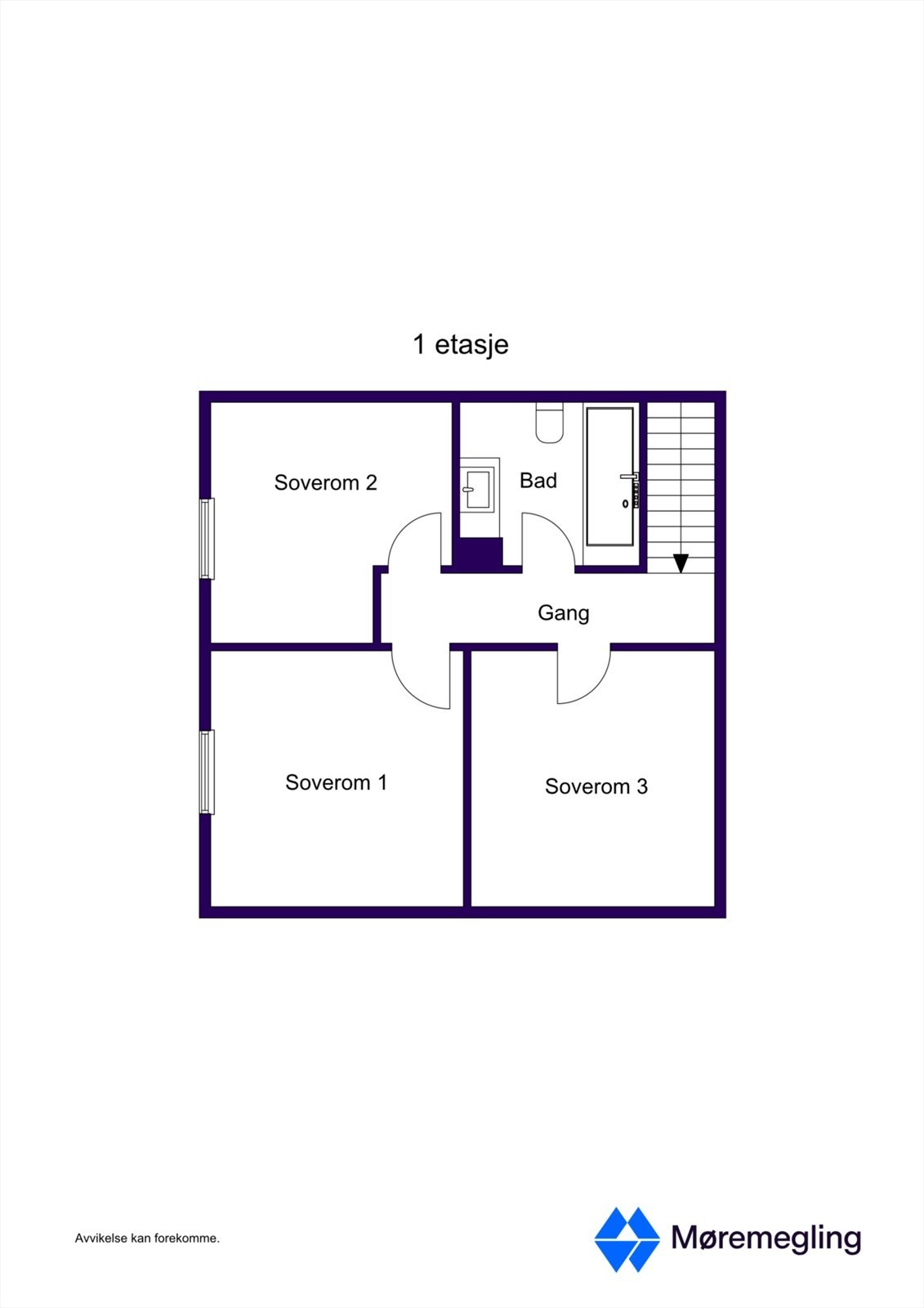 Plantegning loft nr 21 - 2D Galleribilde