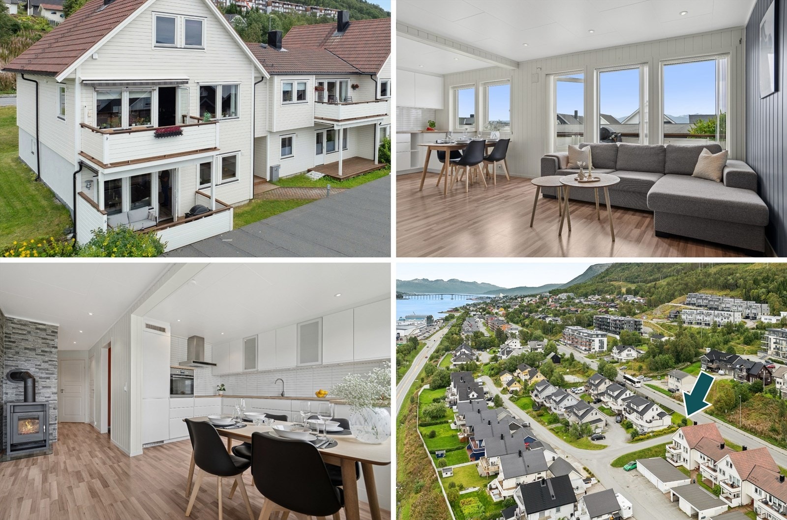 Selmalund 36 - En moderne og fin 3-roms leilighet med garasje, beliggende i et svært attraktivt og barne-/familievennlig område på Gammelgård i Tromsdalen Galleribilde