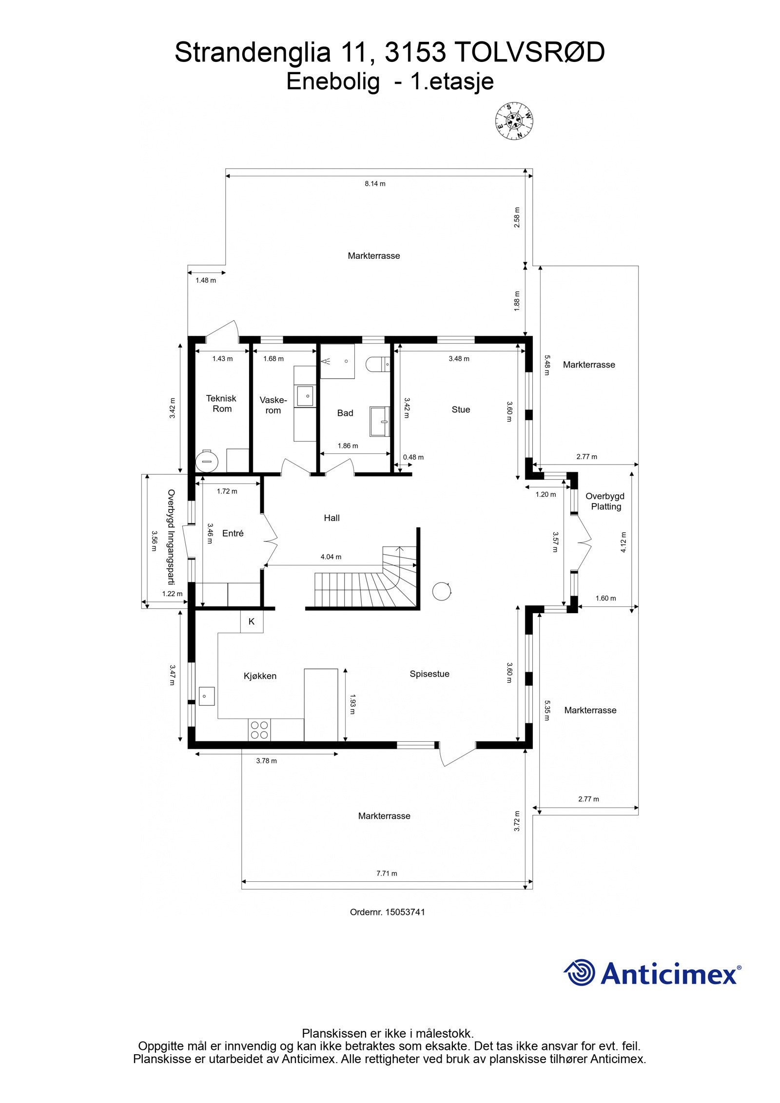 Gjør deg kjent med planløsningen i 1.etasje Galleribilde