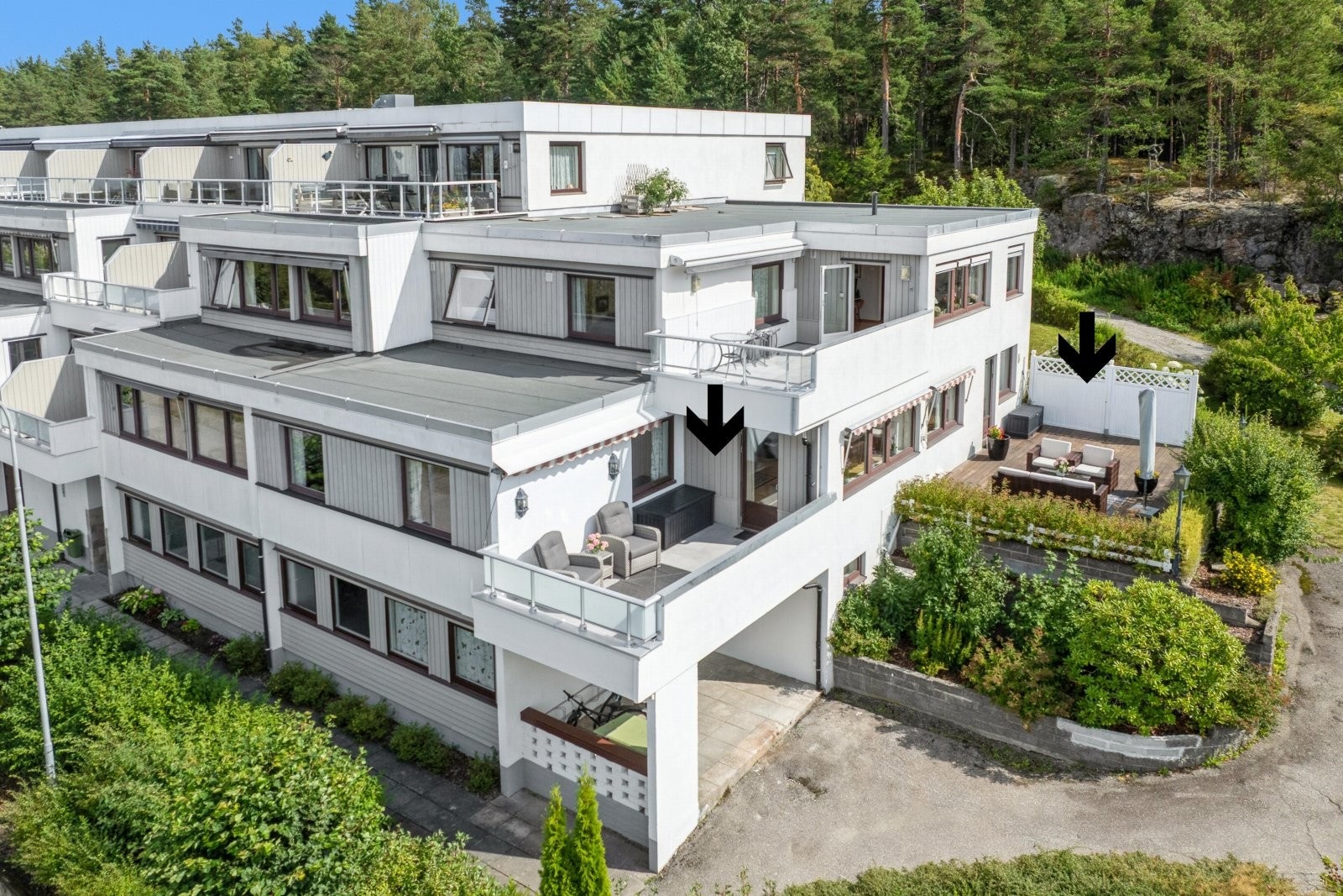 Svært attraktiv sydvestvendt hjørneleilighet med flotte uteplasser! Galleribilde