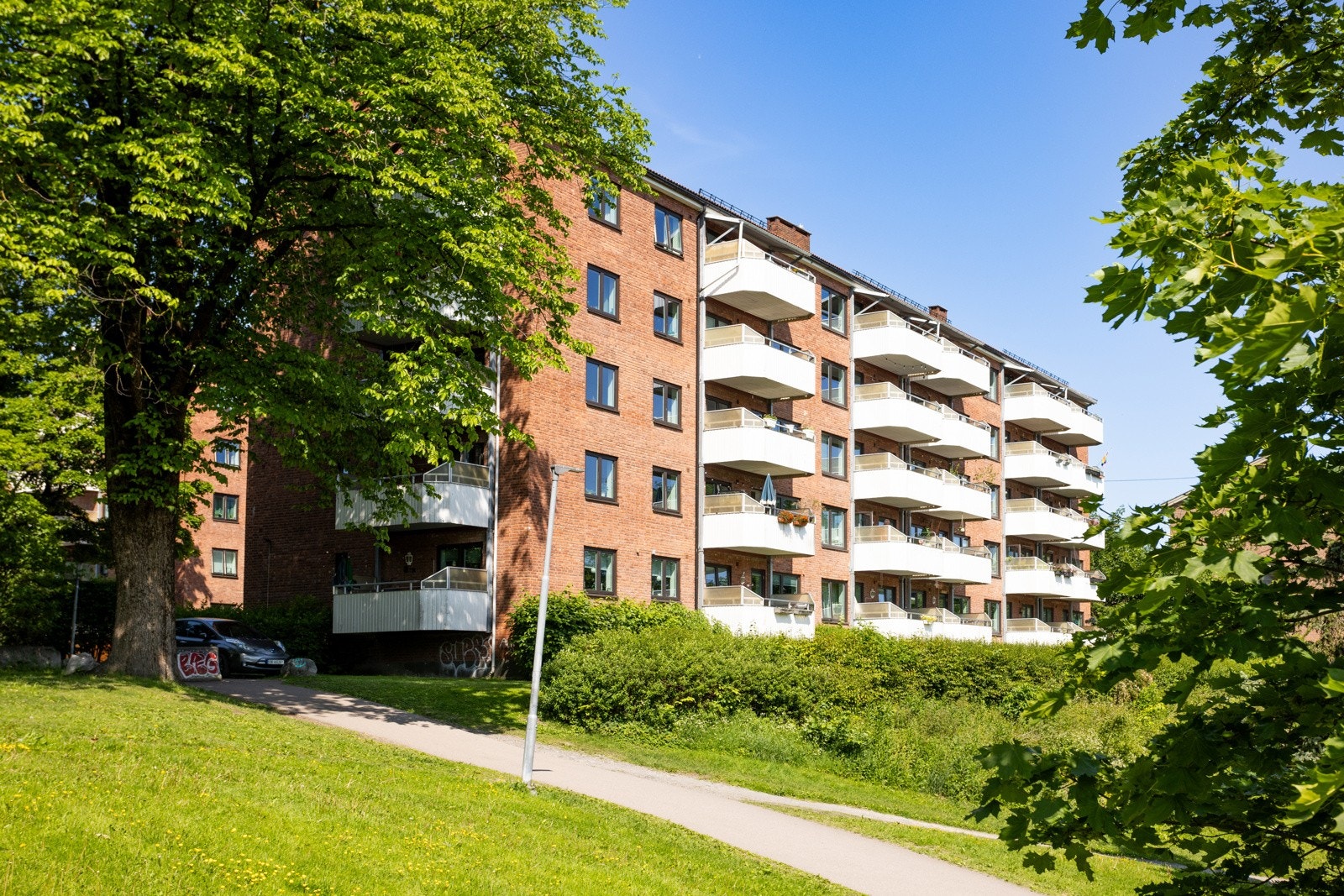 Borettslaget ligger flott og grønt til på Bjølsen. Galleribilde