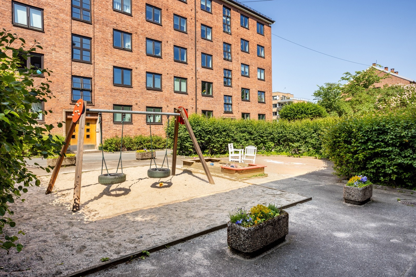 Lekeplass har de også. Galleribilde