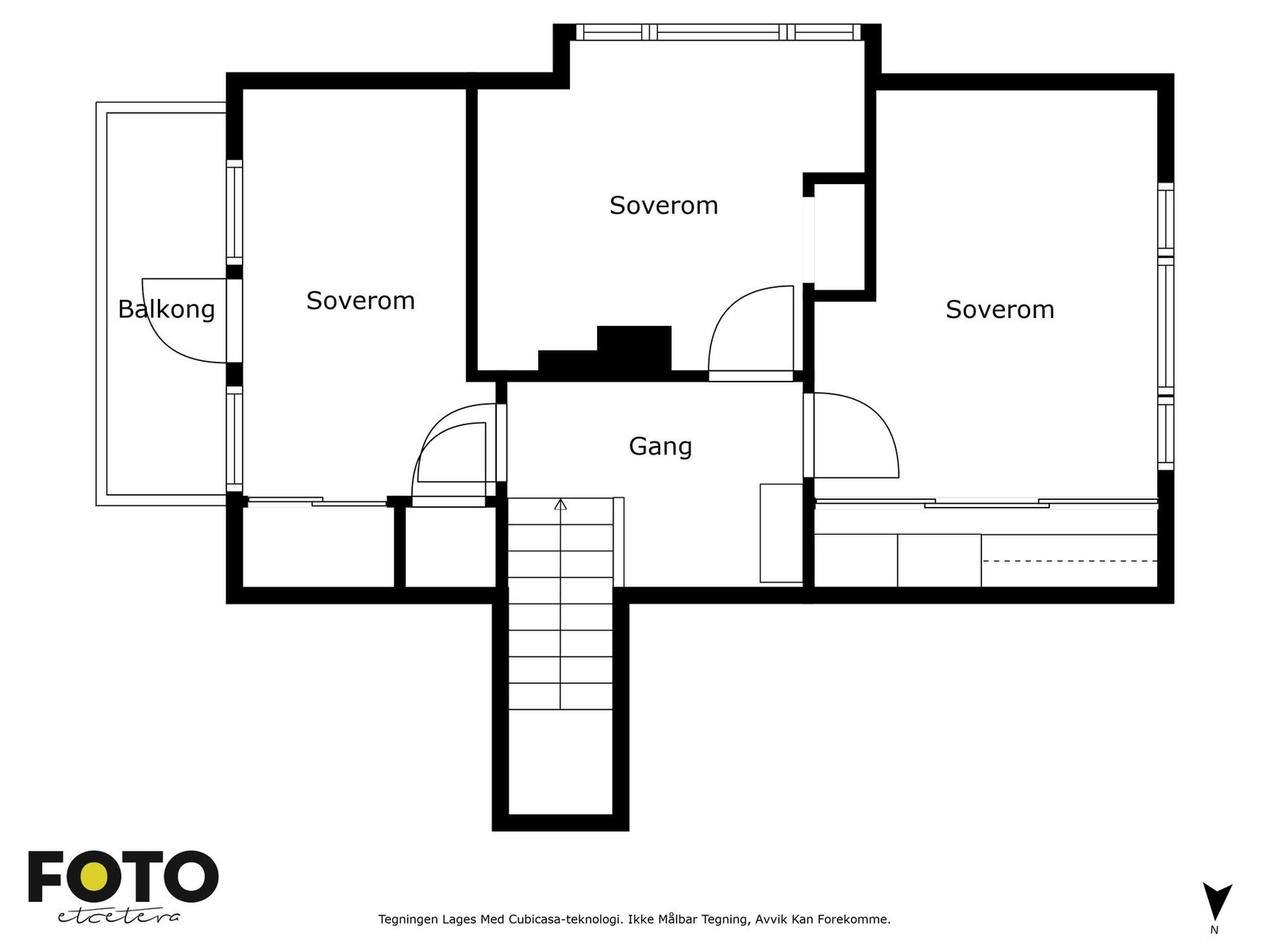 Videre beveger vi oss over til 2. etasje. Plantegning for 2.etasje. Galleribilde